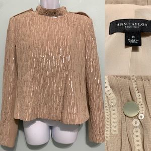 Beautiful Ann Taylor sequined jacket Size 8
